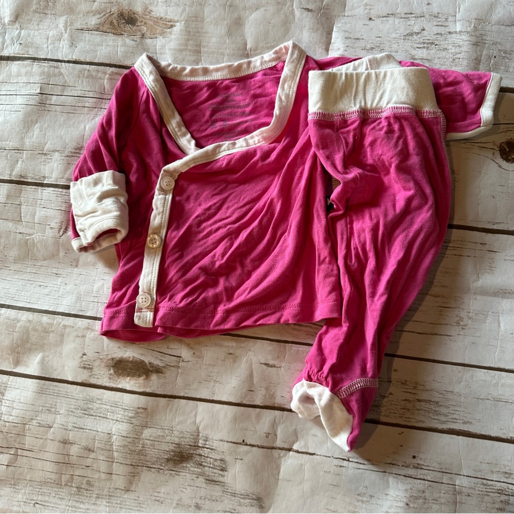 Sweet bamboo pink outfit vguc newborn